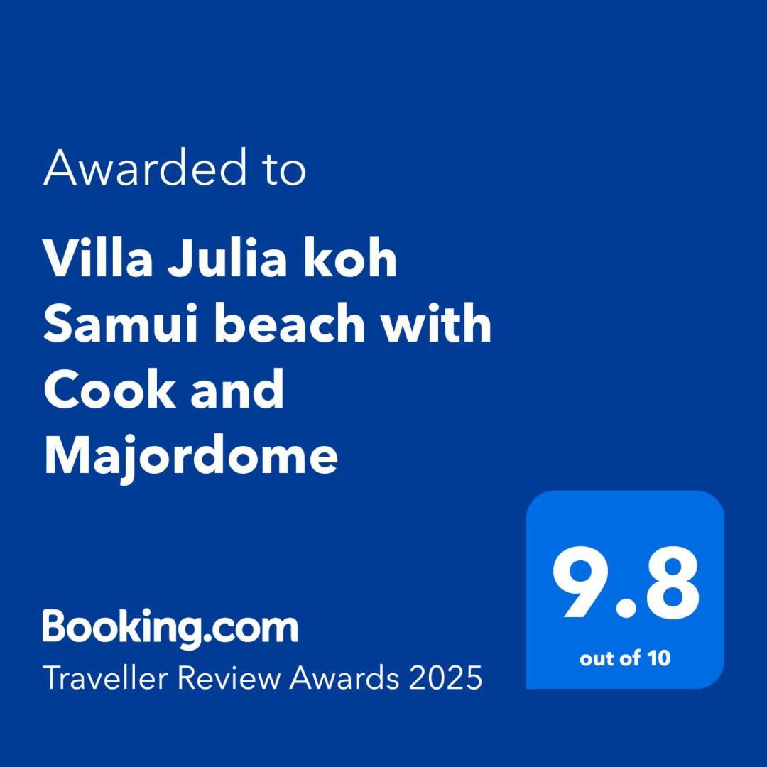 לאמאי ביץ' Villa Julia Koh Samui Beach With Cook And Majordome מראה חיצוני תמונה